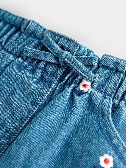 JoJo Maman Bébé Denim Floral Embroidered Jeans - image 3