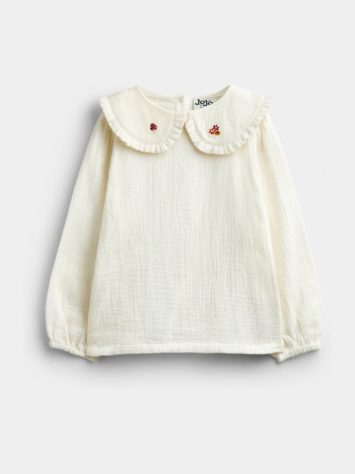 JoJo Maman Bébé Khaki Green Woodland Embroidered Cord Pinafore & Blouse Set - image 2