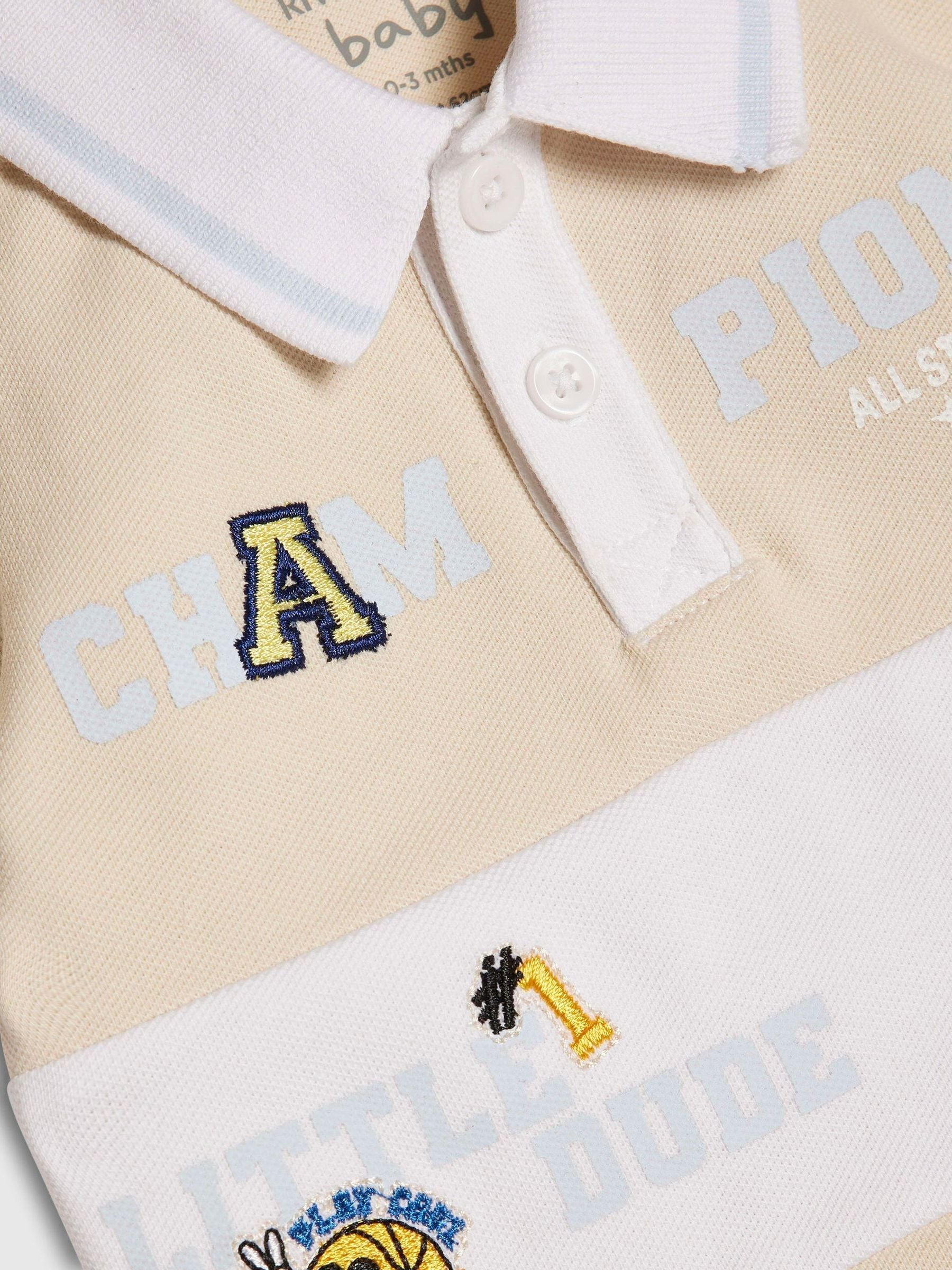 Dsiney Kidz - River Island Blue Basketball Polo Shirt & Short Set image 4