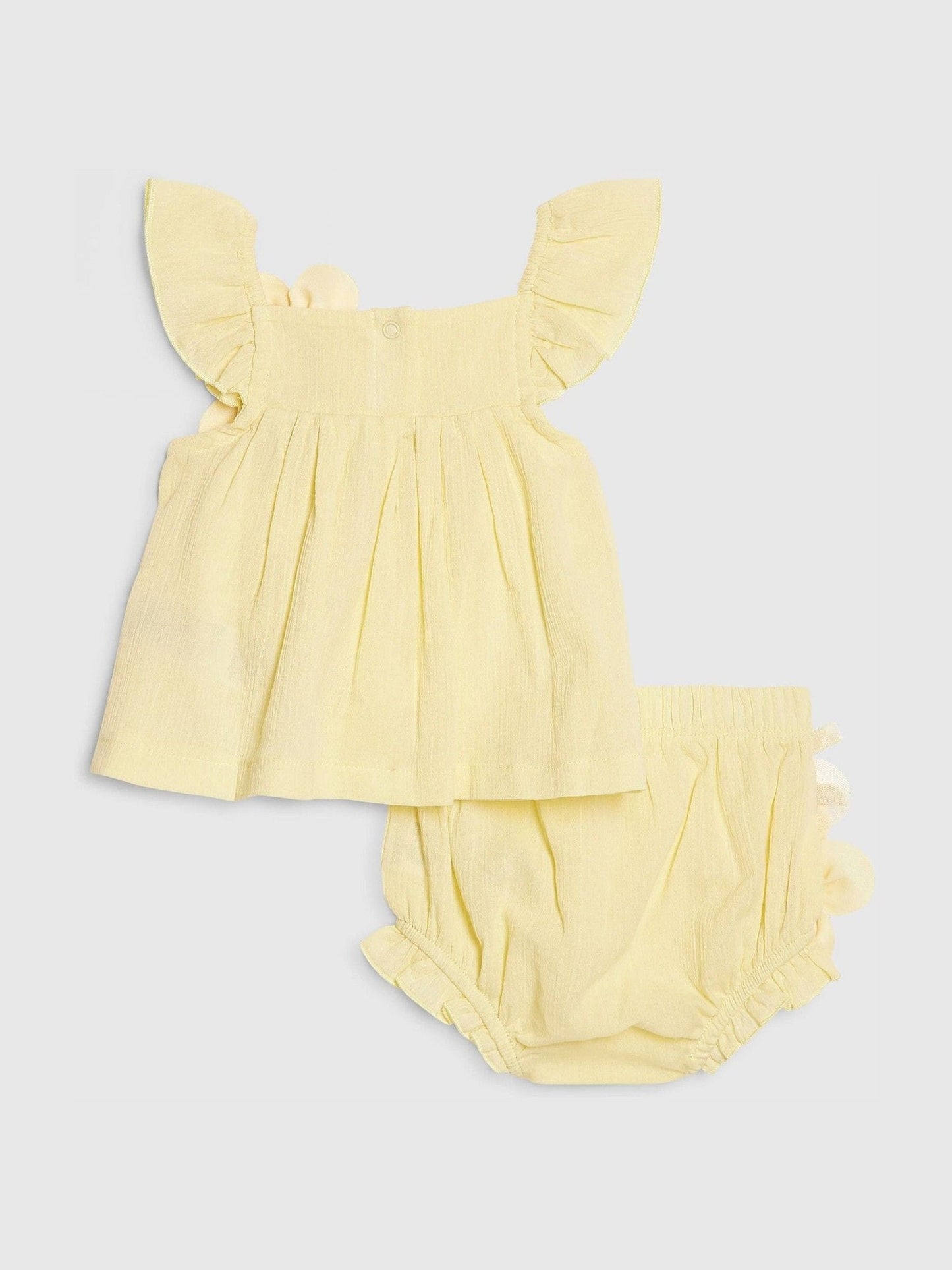 River Island Yellow Flower Smock Top & Shorts Set image 2