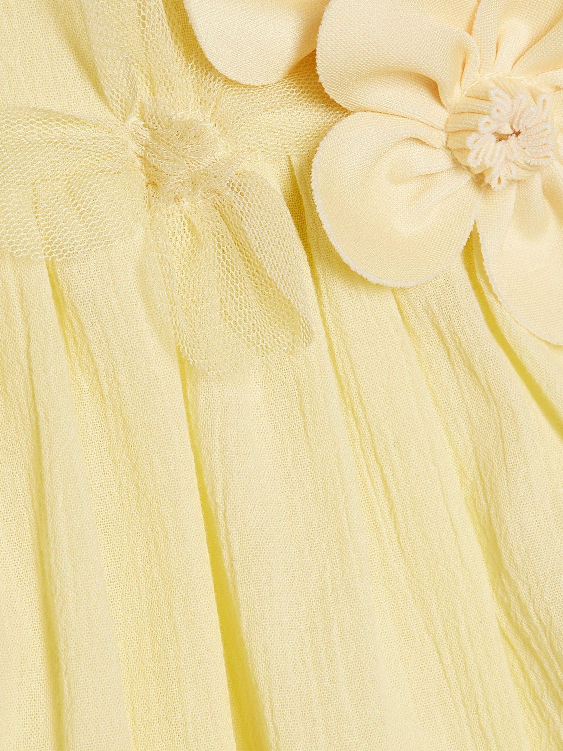 River Island Yellow Flower Smock Top & Shorts Set image 4