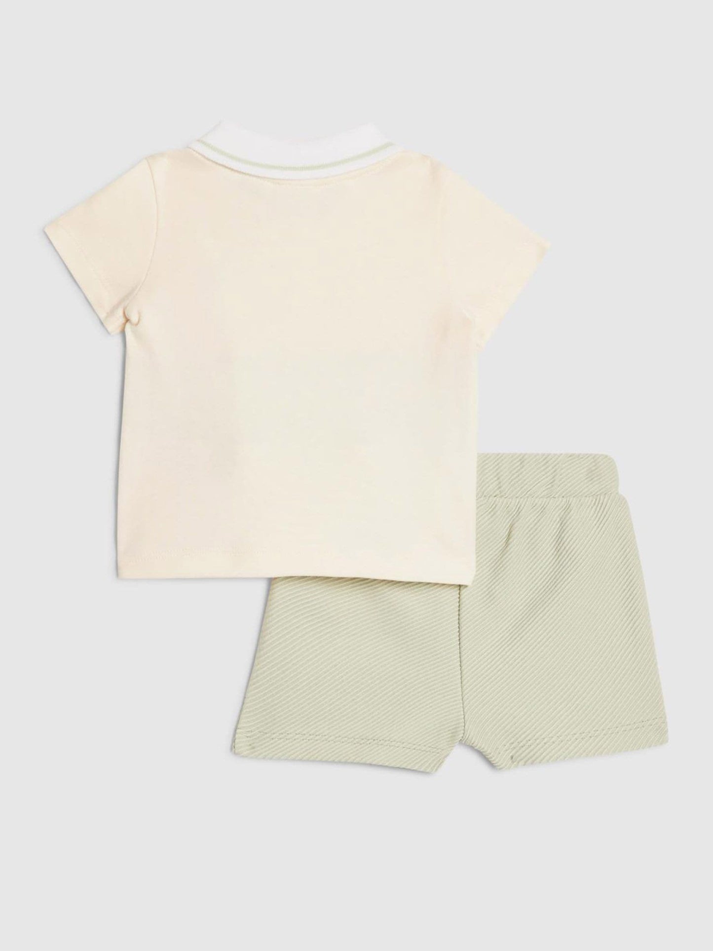 Dsiney Kidz - River Island Green Handsome Polo Shirt & Short Set image 2
