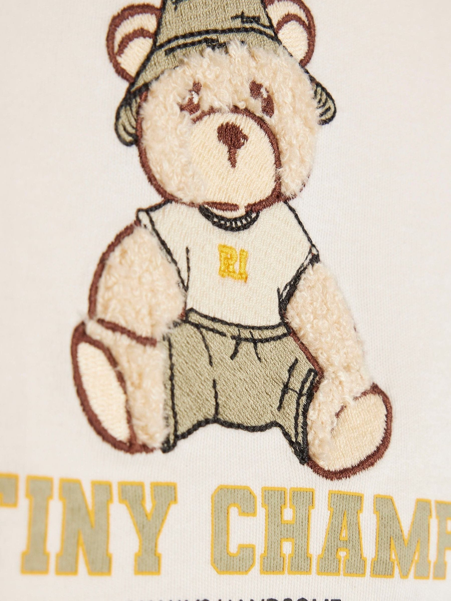 River Island Green Tiny Champ T-Shirt & Short Set image 4