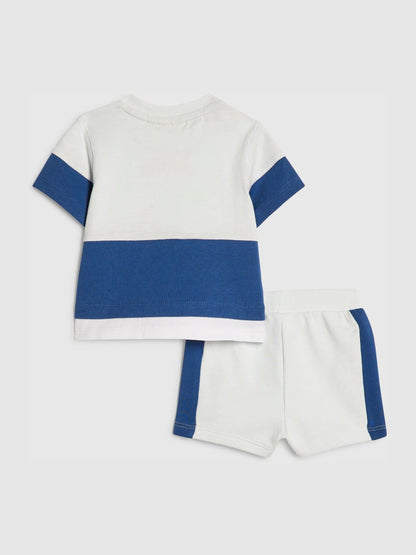 Dsiney Kidz - River Island Blue Tiny Fun Club T-Shirt & Short Set image 2