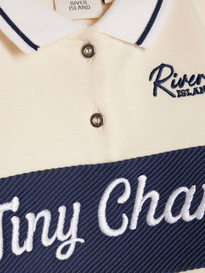 Dsiney Kidz - River Island Blue Tiny Champ  Polo Shirt & Short Set image 4