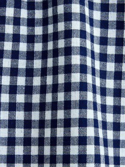 Dsiney Kidz - JoJo Maman Bébé Navy Blue Gingham Collared Blouse image 4