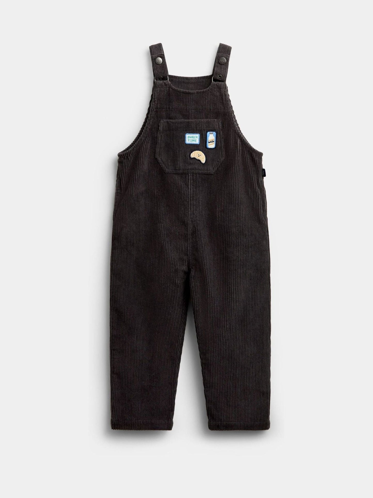 Jojo Maman Bébé Grey Snack Badge Dungaree image 4