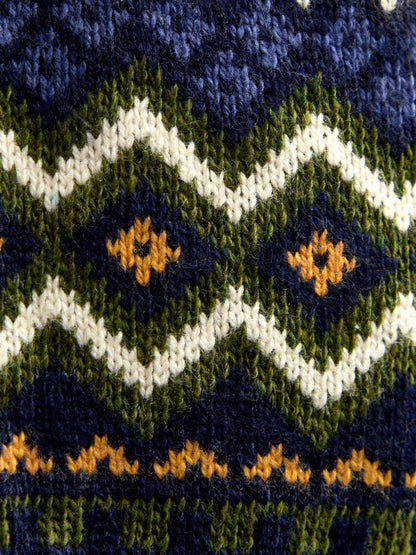 JoJo Maman Bébé Navy Blue Chunky Fairisle Jumper - image 5