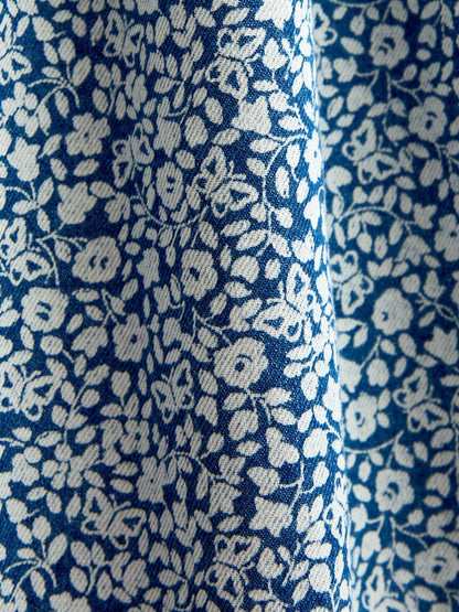 Dsiney Kidz - Jojo Maman Bébé Blue Printed Denim Ditsy image 4