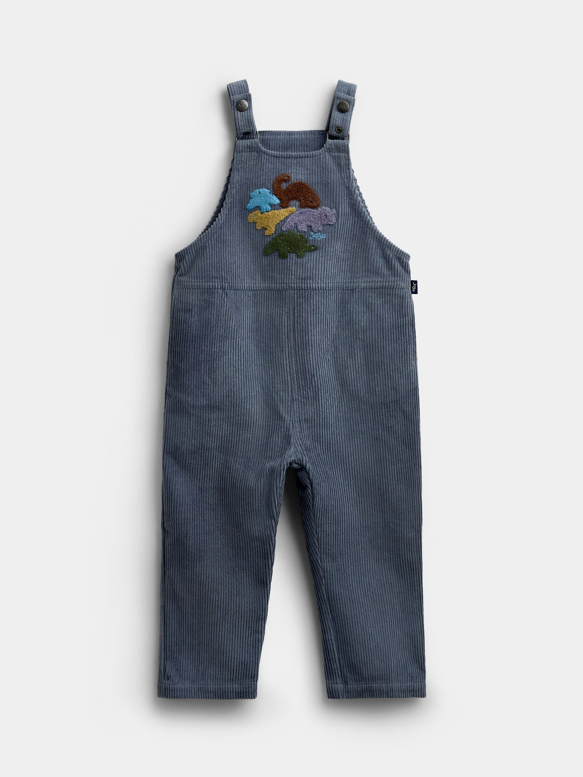 JoJo Maman Bébé Blue Dinosaur 2-Piece Dungarees & Top Set - image 4