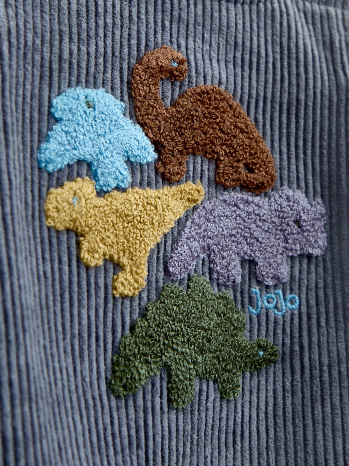 JoJo Maman Bébé Blue Dinosaur 2-Piece Dungarees & Top Set - image 7