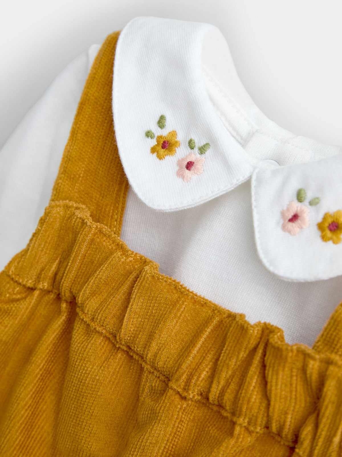 Dsiney Kidz - Jojo Maman Bébé Yellow Heart Dungaree Set image 6