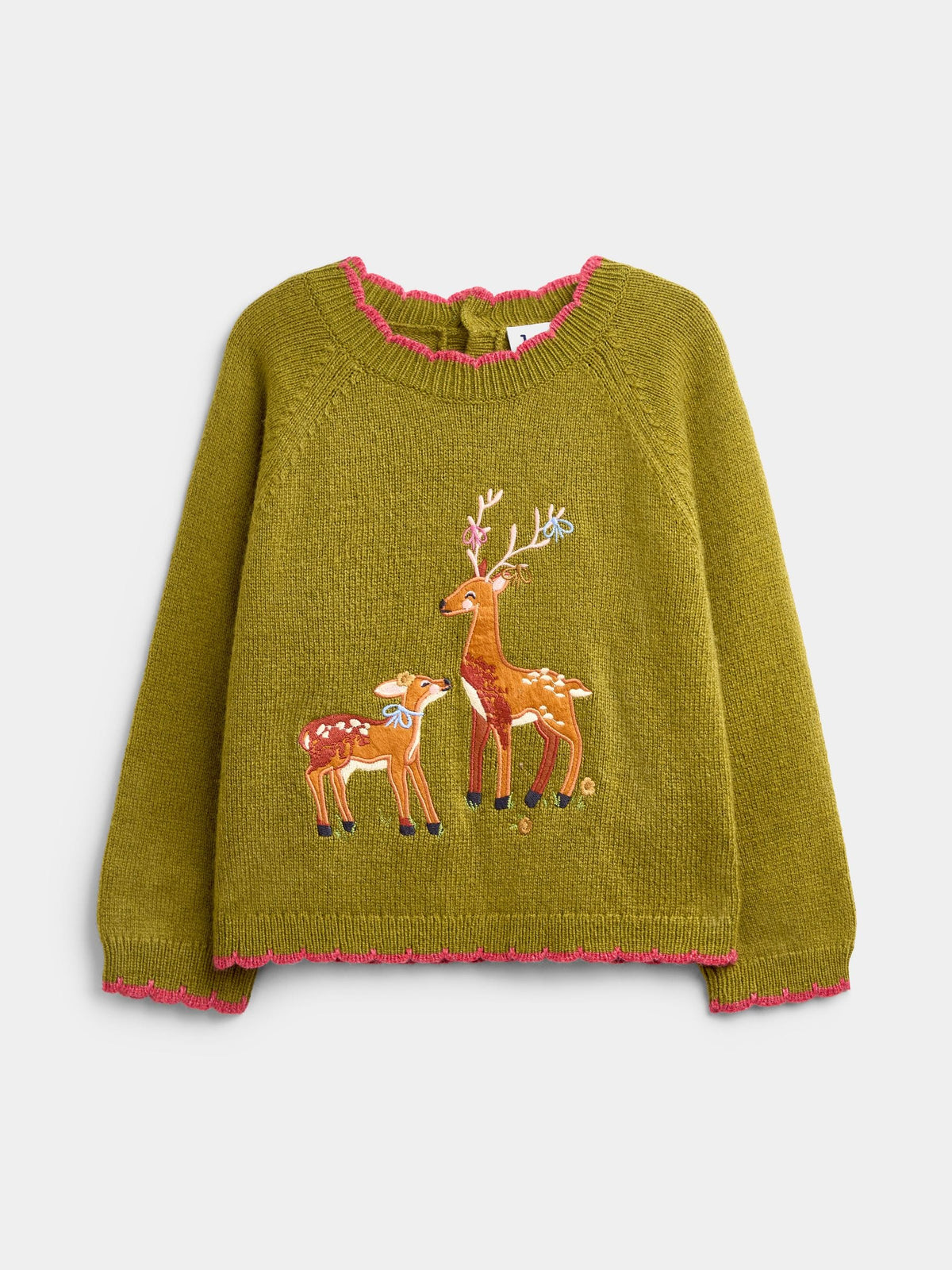 Jojo Maman Bébé Green Deer Jumper - image 1