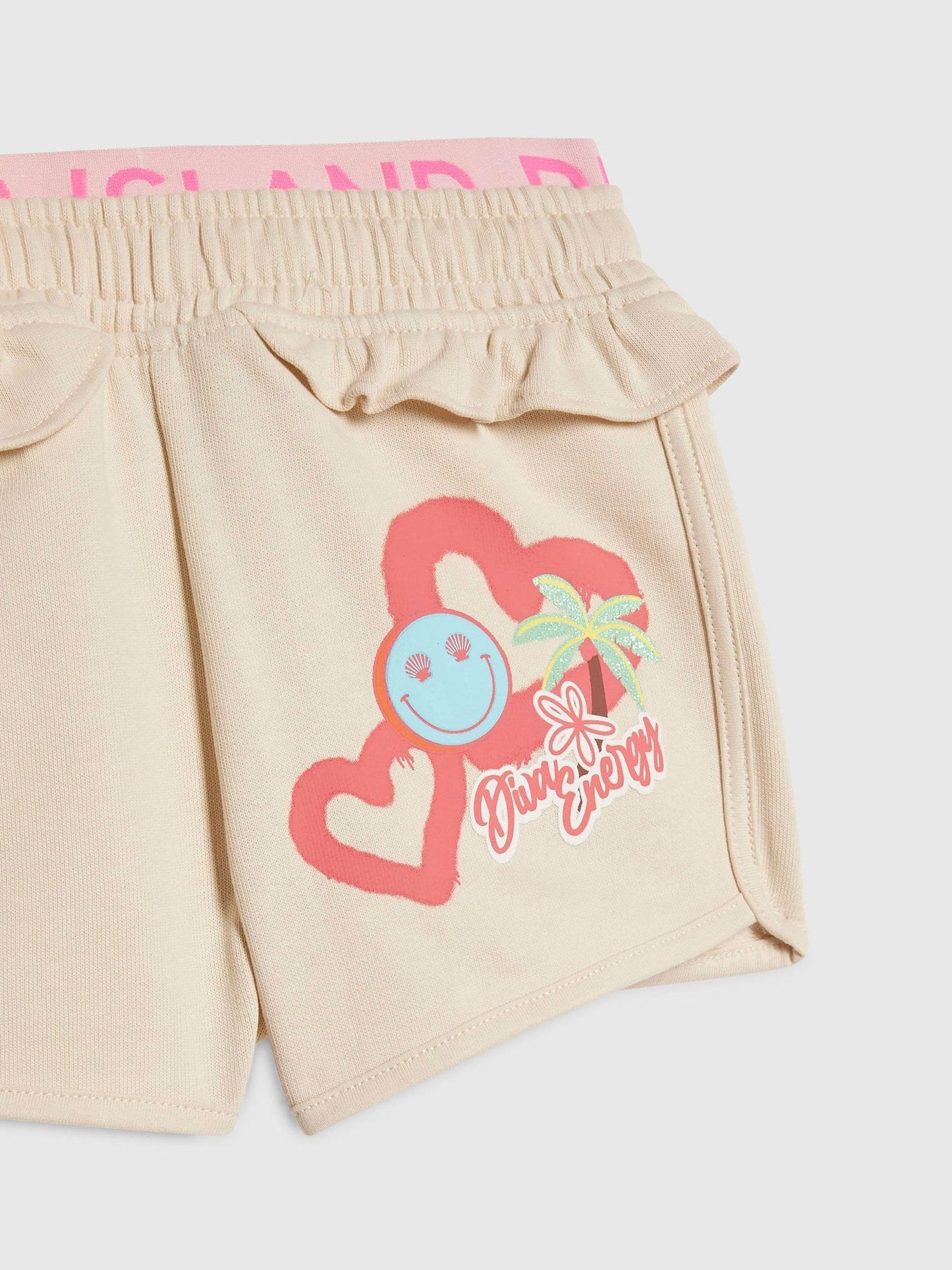 River Island Cream T-Shirt & Runner Shorts Set image 4