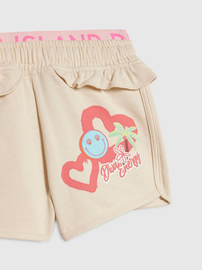 River Island Cream T-Shirt & Runner Shorts Set image 4
