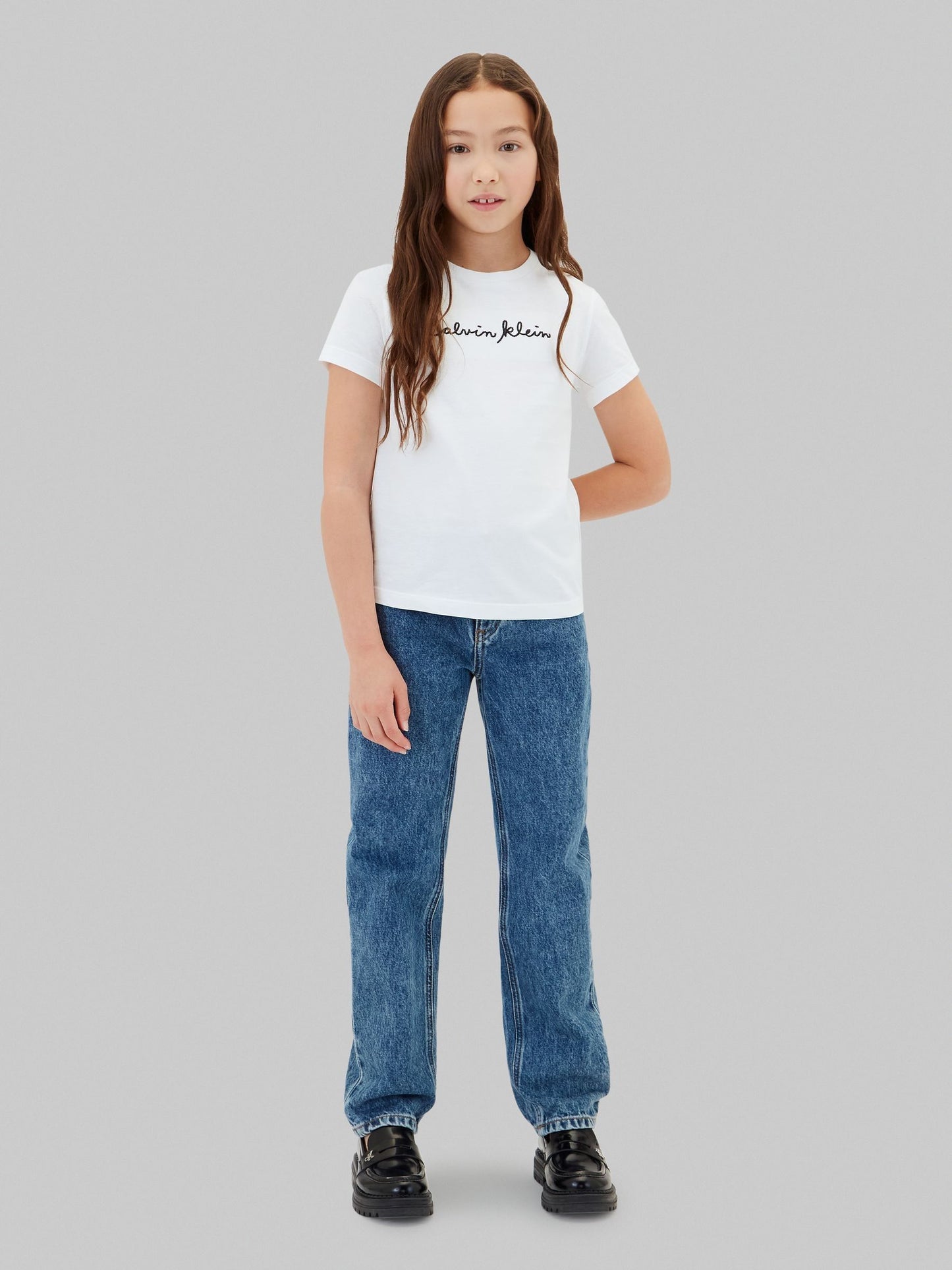 Calvin Klein Jeans White Slim Logo T-Shirt image 1