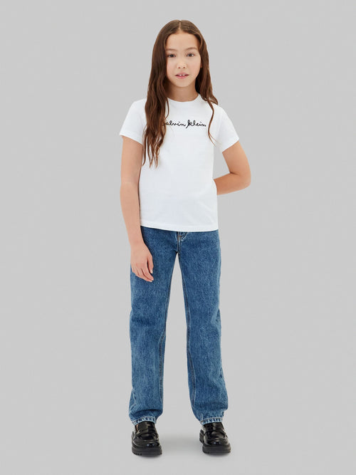 Calvin Klein Jeans White Slim Logo T-Shirt image 1