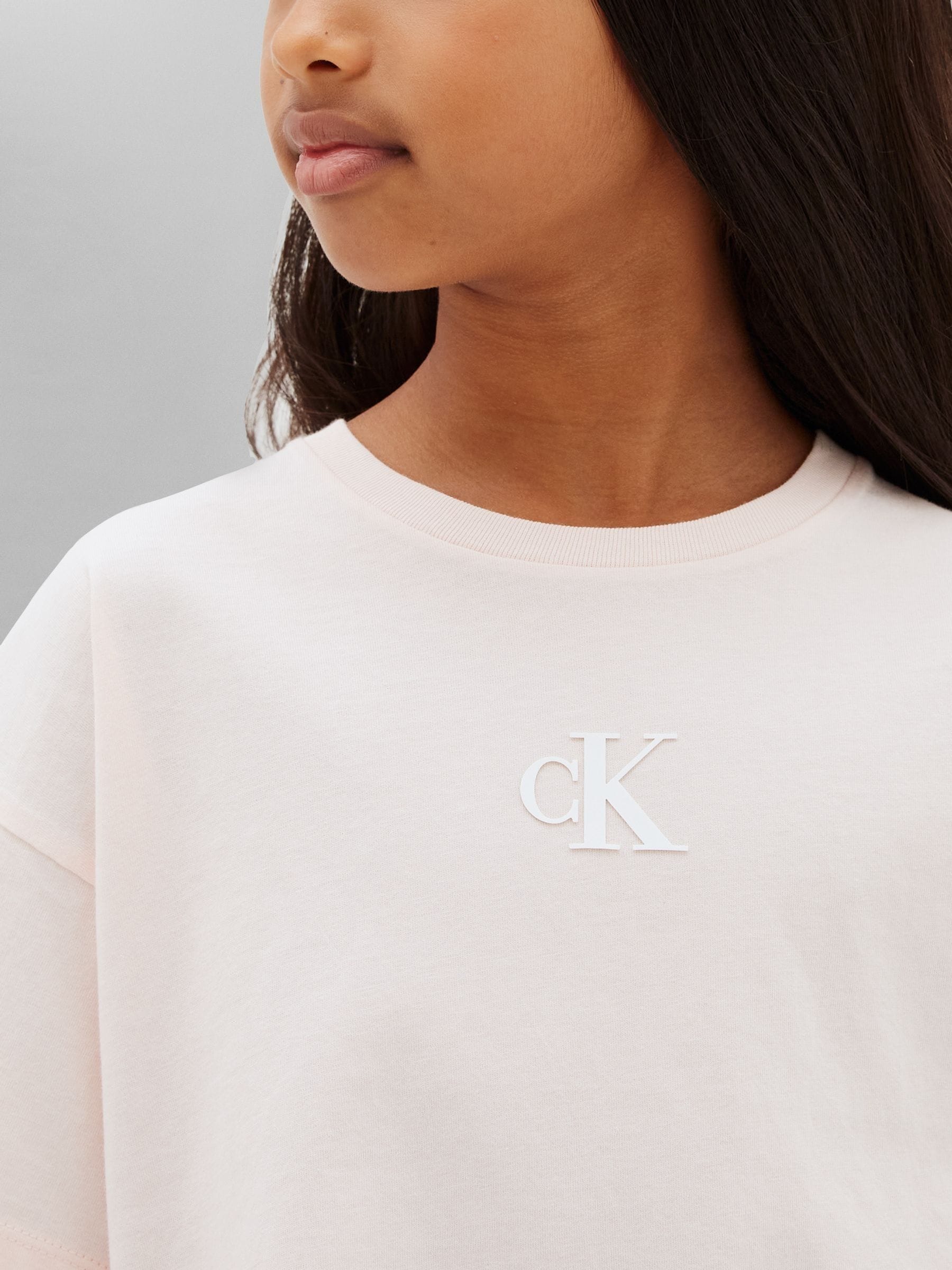 Calvin Klein Jeans Pink Boxy Logo T-Shirt image 4