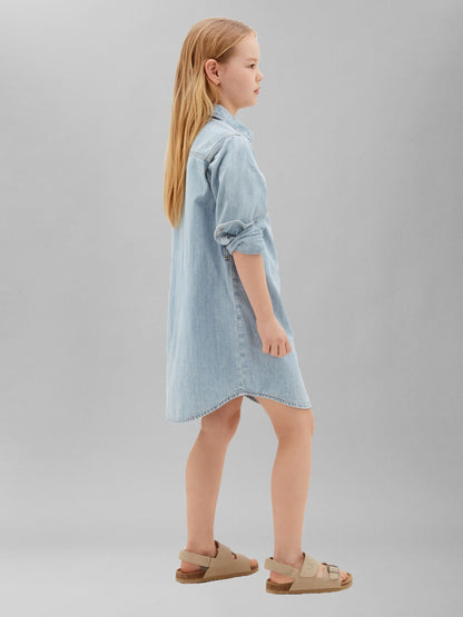 Dsiney Kidz - Calvin Klein Jeans Blue Belted Denim Shirt Dress image 3