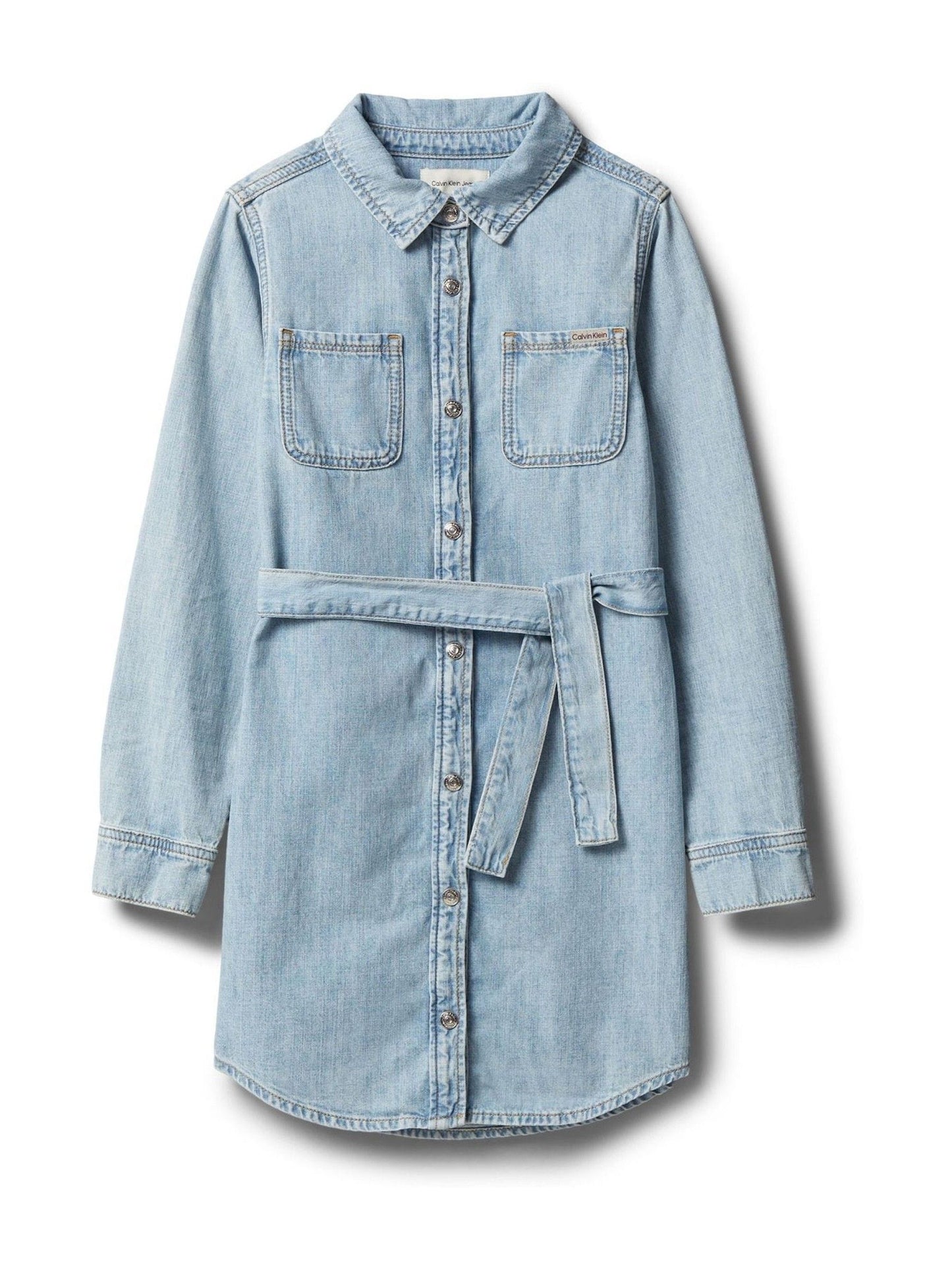 Dsiney Kidz - Calvin Klein Jeans Blue Belted Denim Shirt Dress image 4