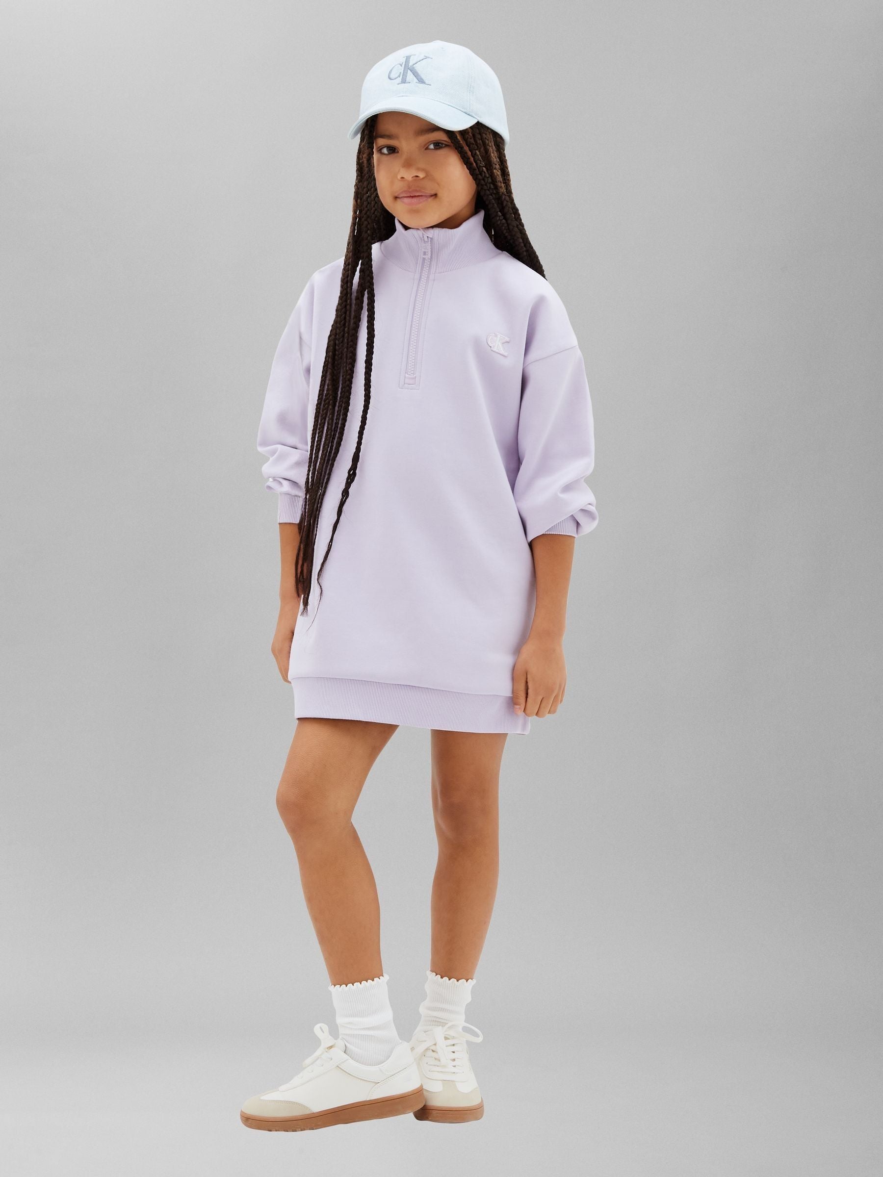 Calvin Klein Jeans Pink Kids Zip Sweatshirt Dress image 3