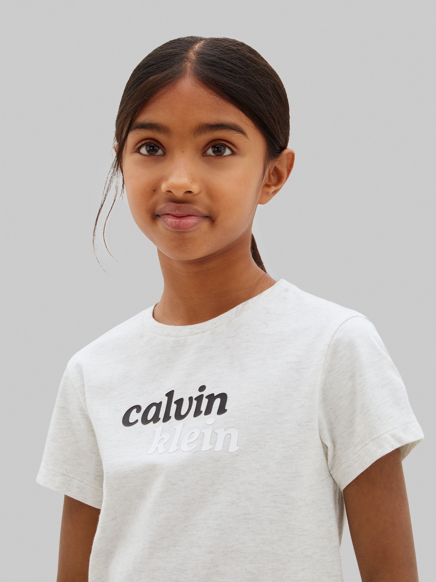 Dsiney Kidz - Calvin Klein Jeans Grey Slim Logo T-Shirt image 3