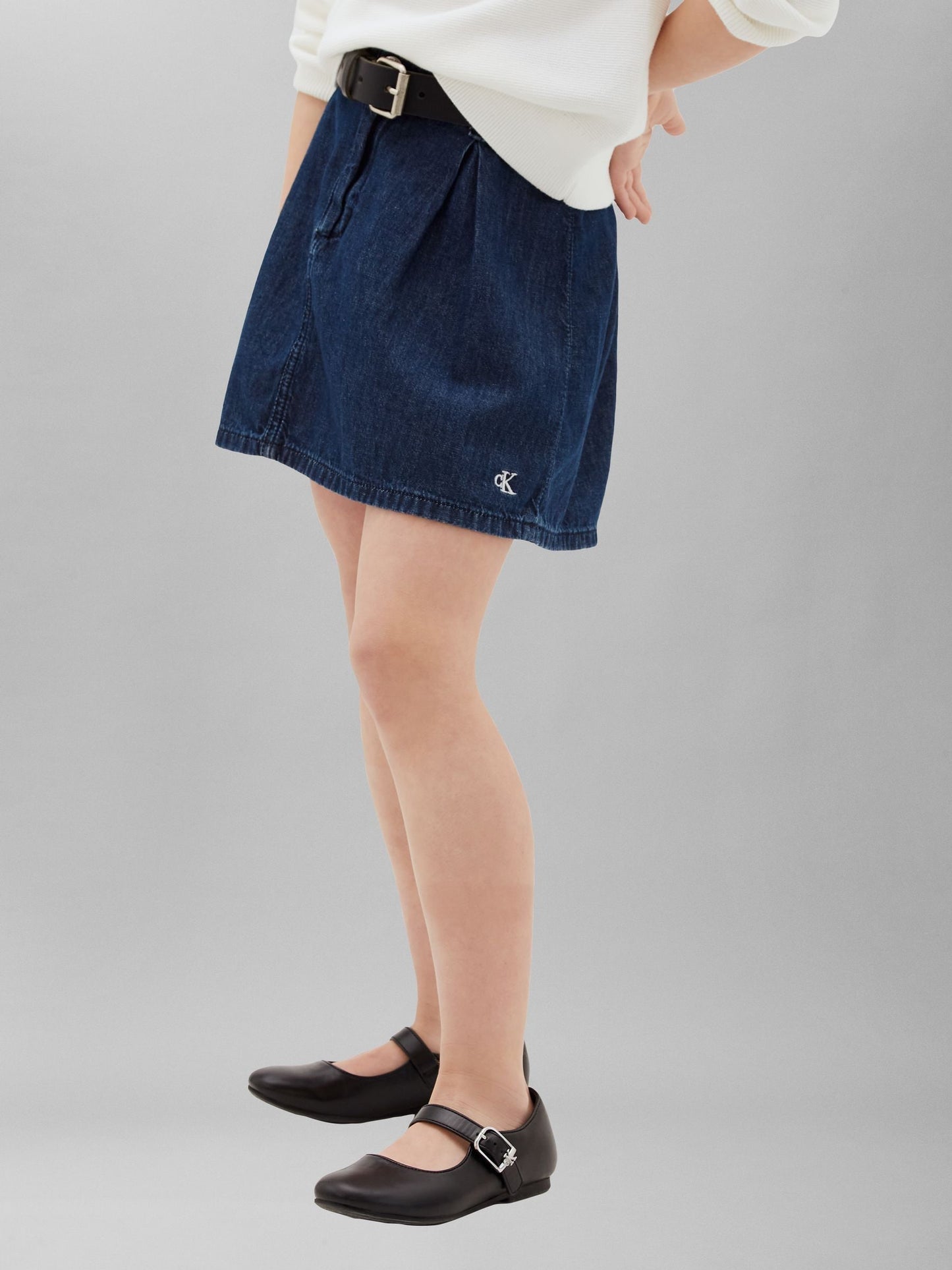 Dsiney Kidz - Calvin Klein Jeans Blue Pleated Denim Skirt image 1