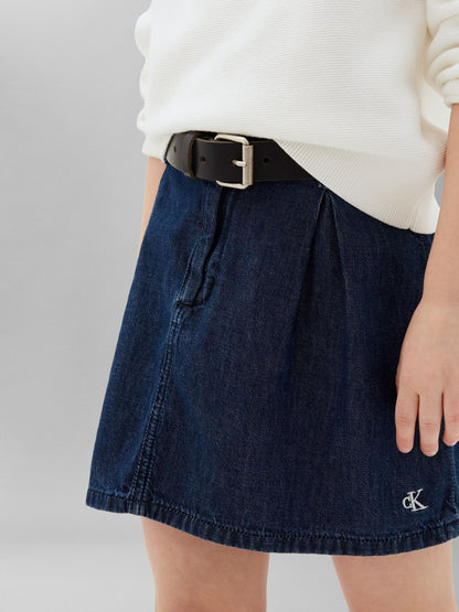 Dsiney Kidz - Calvin Klein Jeans Blue Pleated Denim Skirt image 4