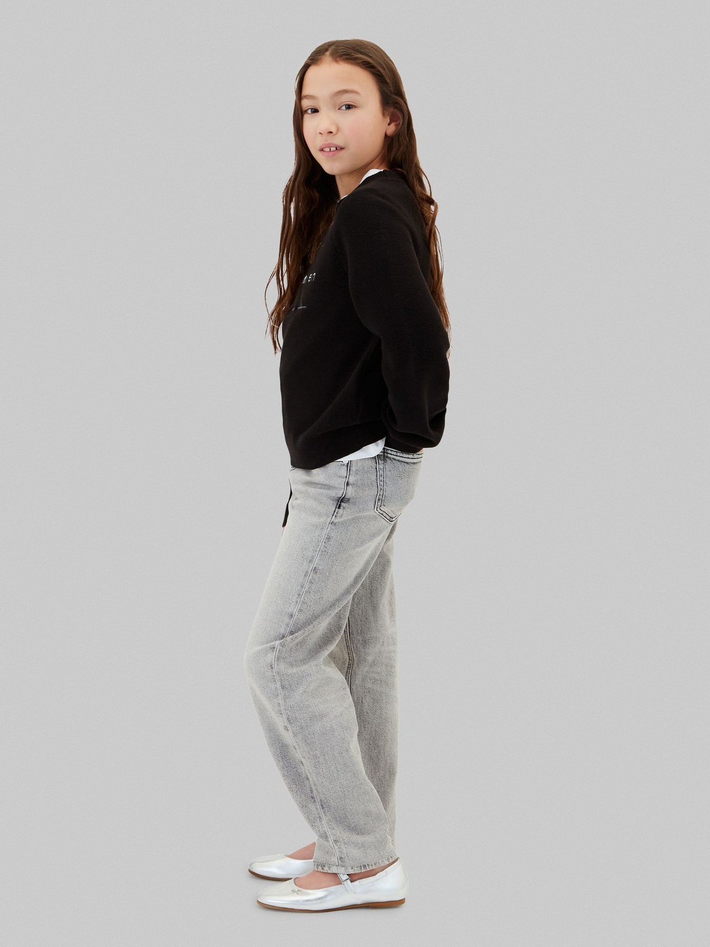 Dsiney Kidz - Calvin Klein Jeans Grey Barrel Leg Jeans image 4