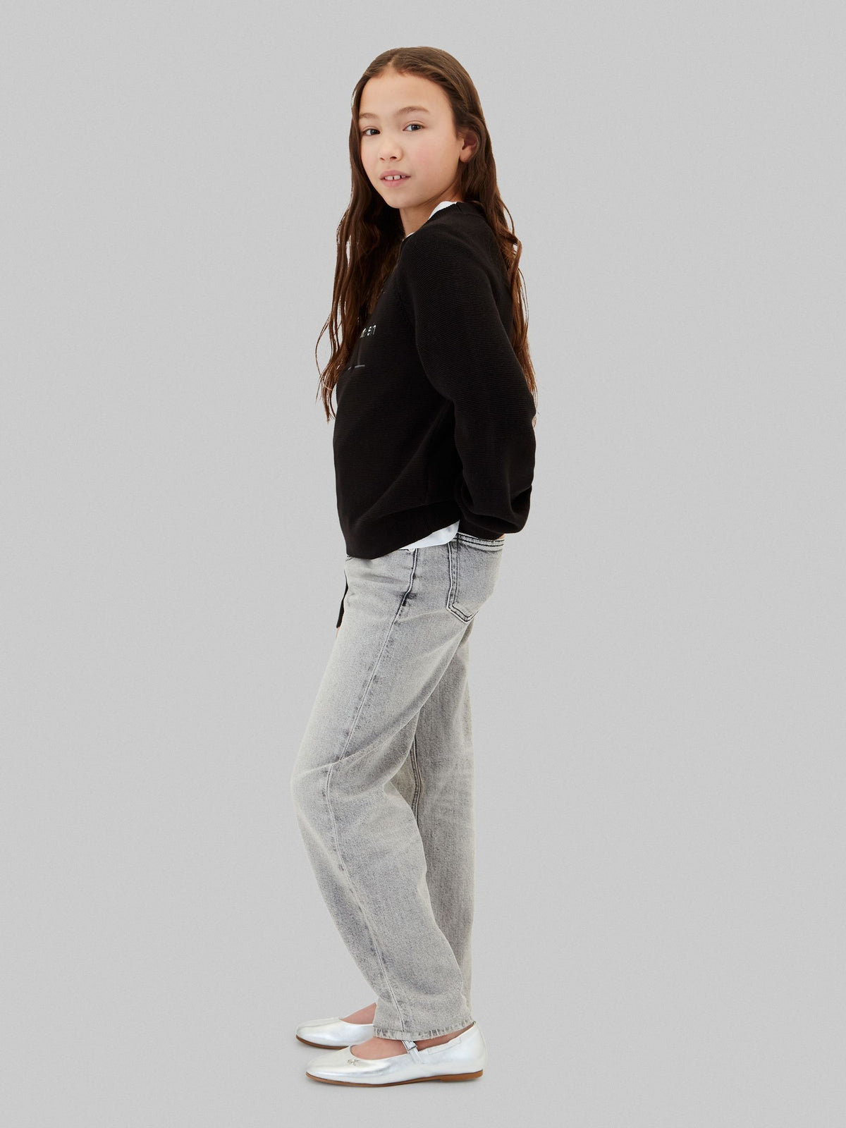 Dsiney Kidz - Calvin Klein Jeans Grey Barrel Leg Jeans image 4
