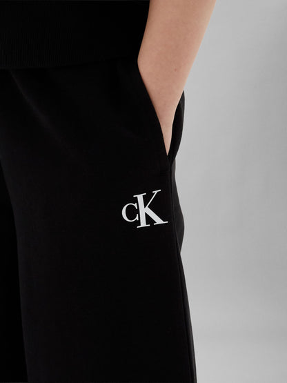 Calvin Klein Jeans Black Wide Leg Joggers image 4