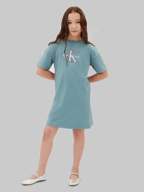Calvin Klein Jeans Blue Signature Logo T-Shirt Dress image 1