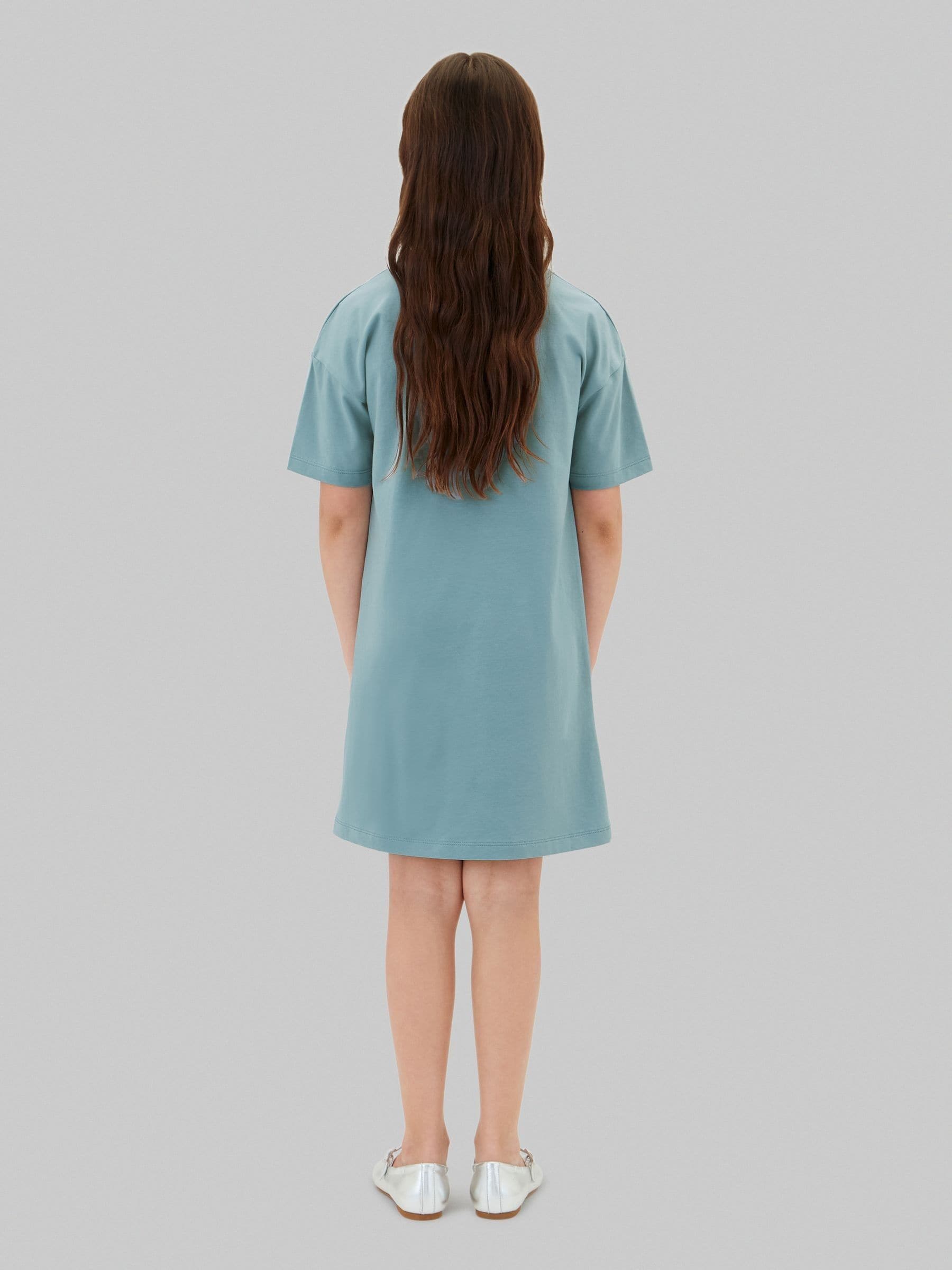 Calvin Klein Jeans Blue Signature Logo T-Shirt Dress image 2