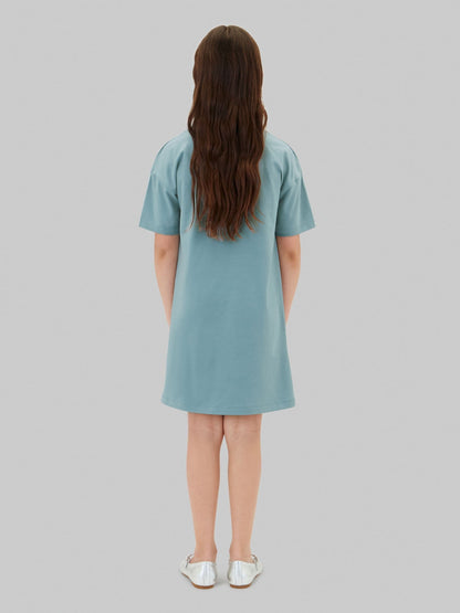 Calvin Klein Jeans Blue Signature Logo T-Shirt Dress image 2
