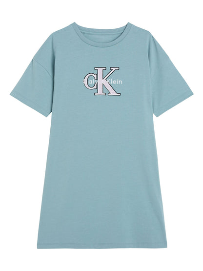 Calvin Klein Jeans Blue Signature Logo T-Shirt Dress image 5