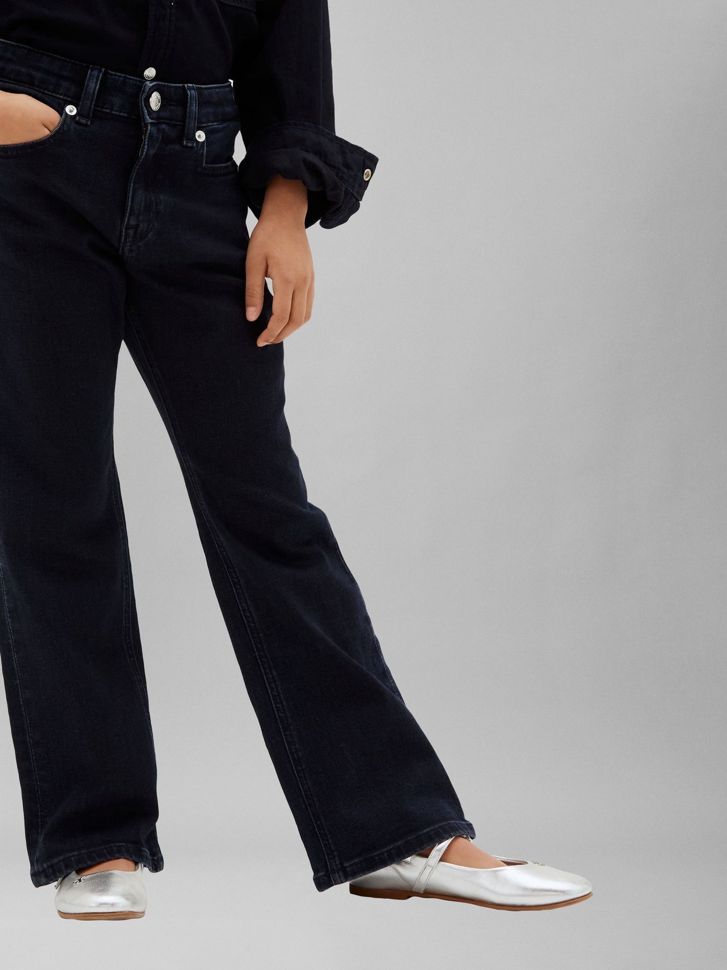 Dsiney Kidz - Calvin Klein Jeans Black Flared Jeans image 1