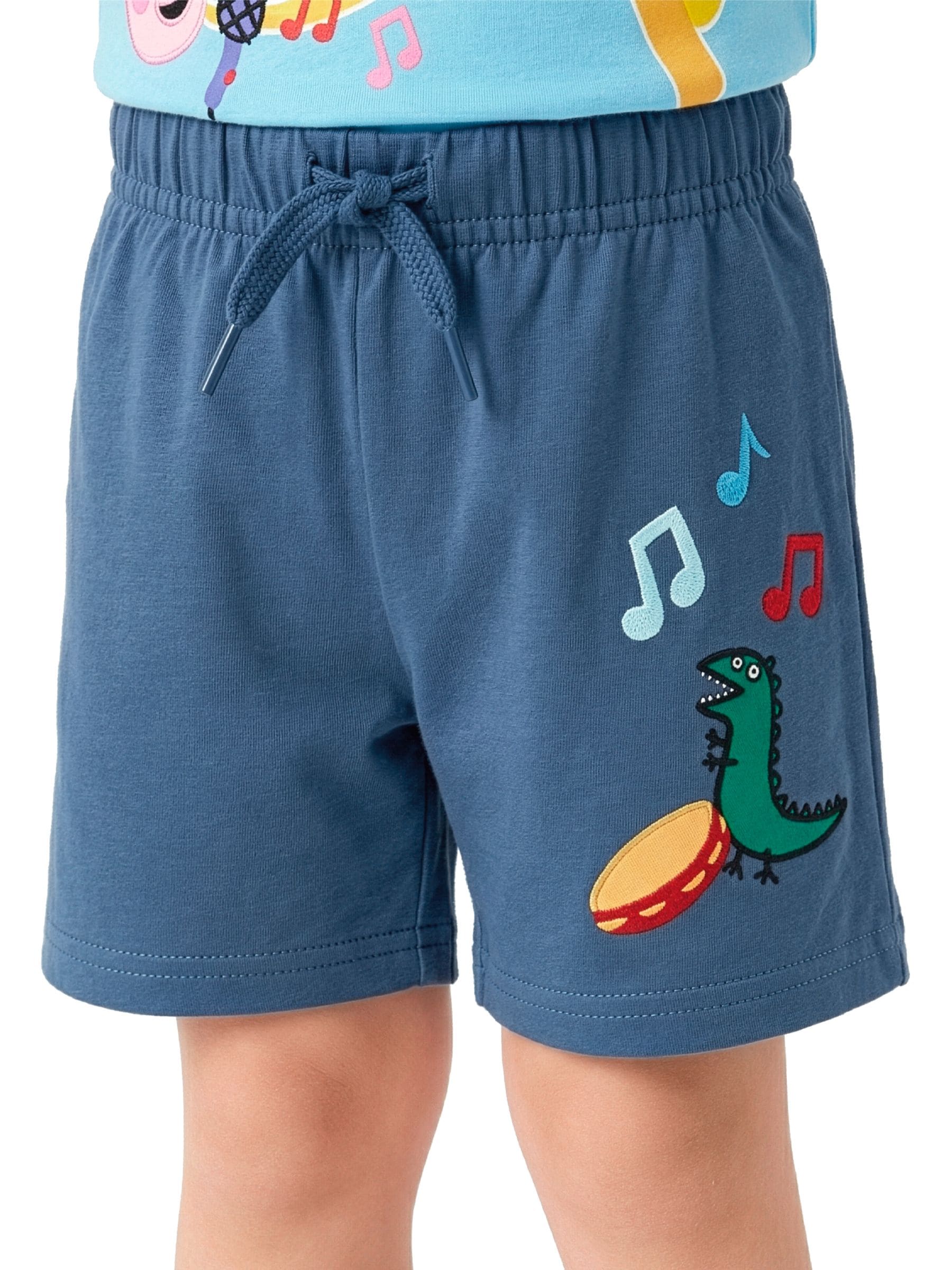 Character Blue Peppa Pig George And Evie T-Shirt And Shorts Set image 6