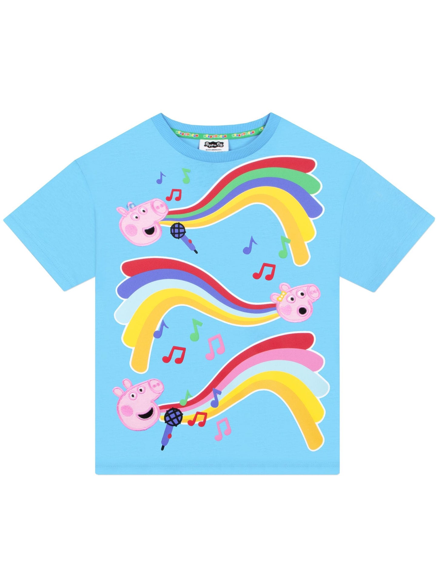 Character Blue Peppa Pig George And Evie T-Shirt And Shorts Set image 7