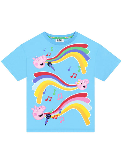 Character Blue Peppa Pig George And Evie T-Shirt And Shorts Set image 7