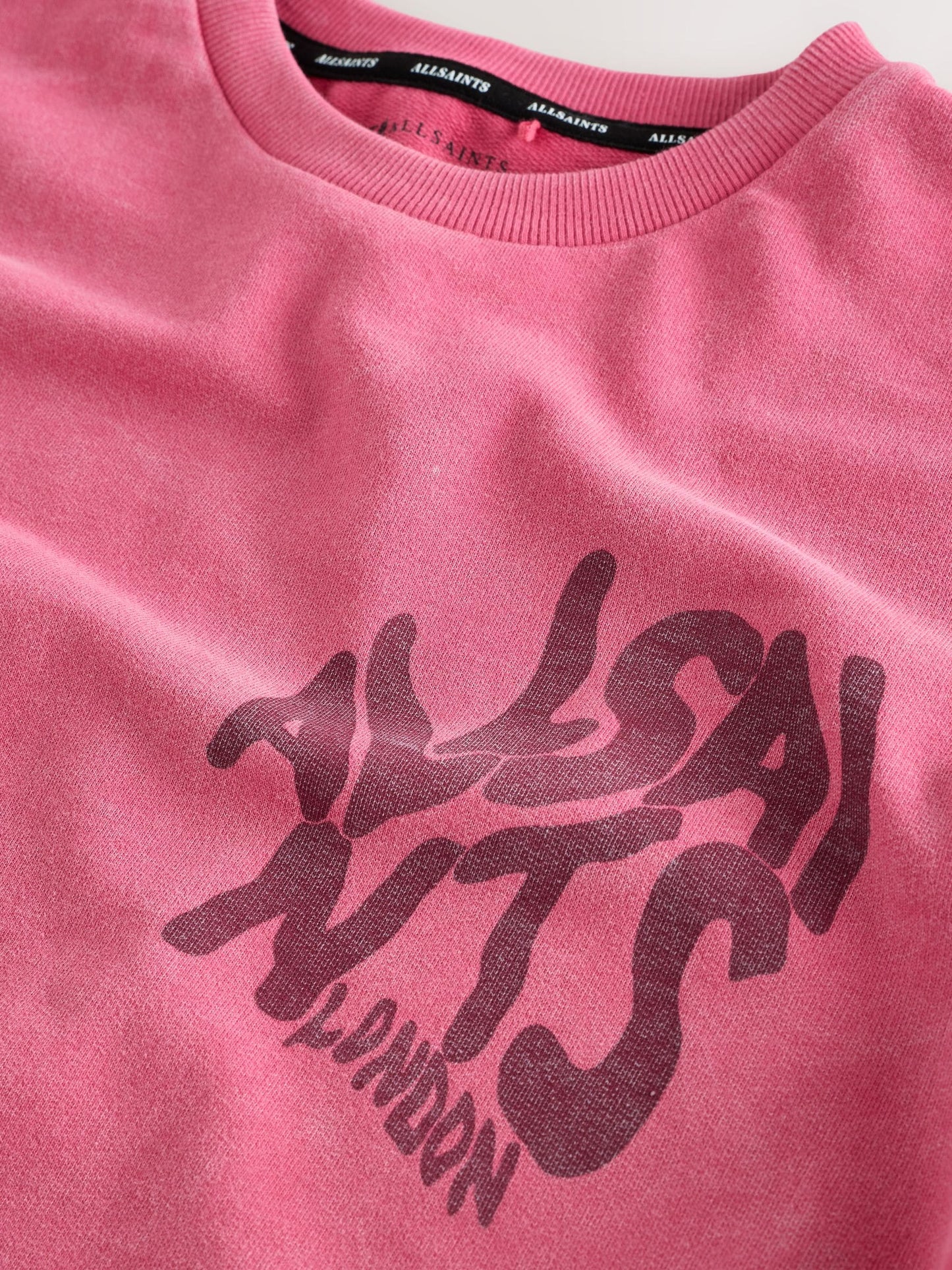 Dsiney Kidz - smALLSAINTS Pink Oversized Orlando Logo Crew T-Shirt image 3