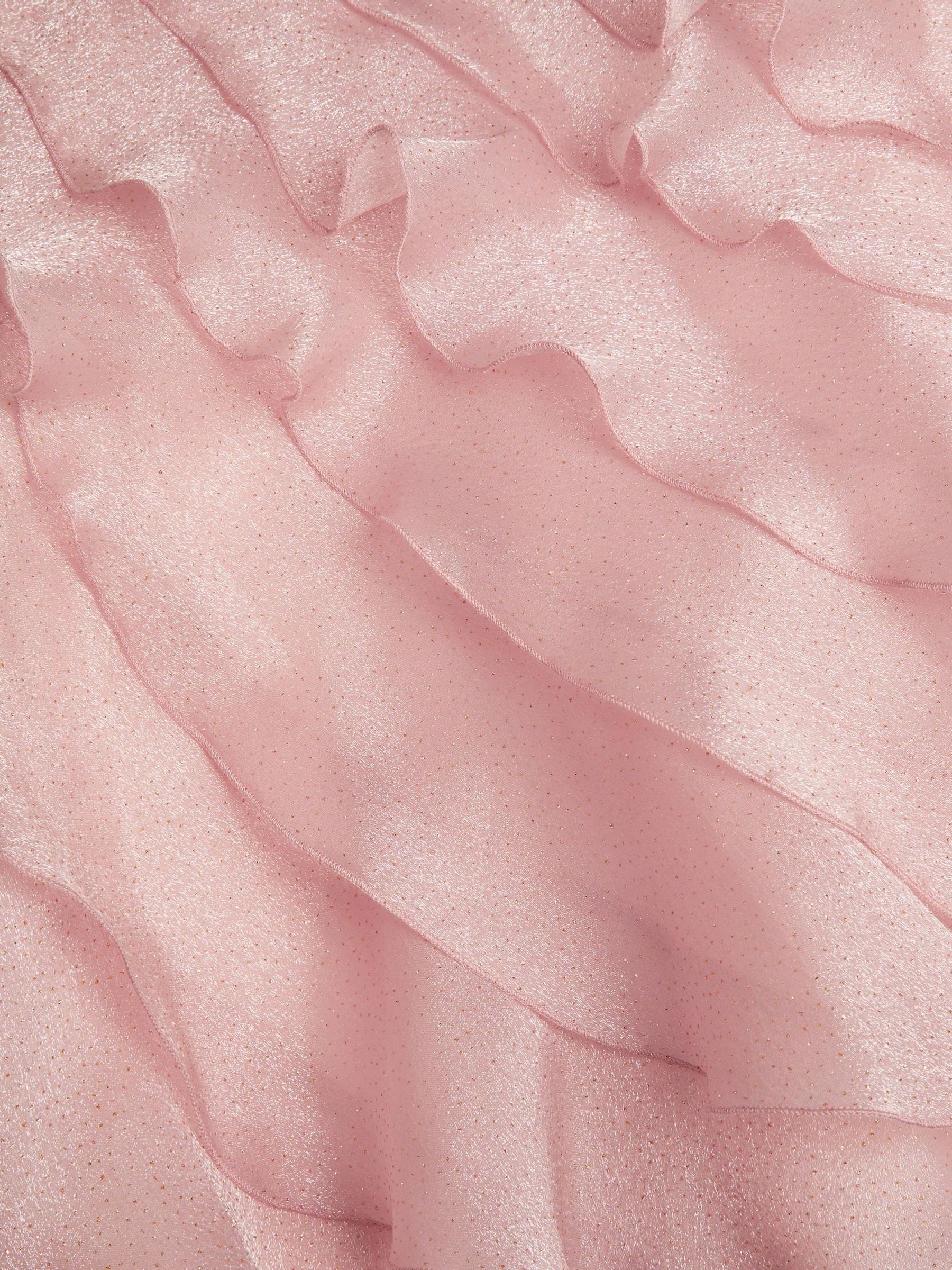 Monsoon Pink Glitter Ruffle Party Dress image 2