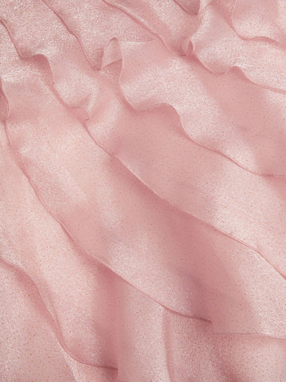 Monsoon Pink Glitter Ruffle Party Dress image 2