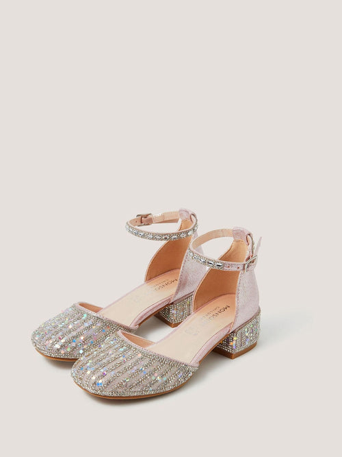 Dsiney Kidz - Monsoon Pink Embellished Two Part Heels image 1