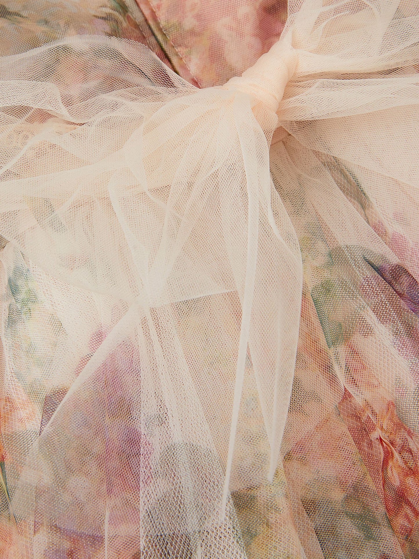 Monsoon Pink Vintage Flower Tulle Party Dress image 2