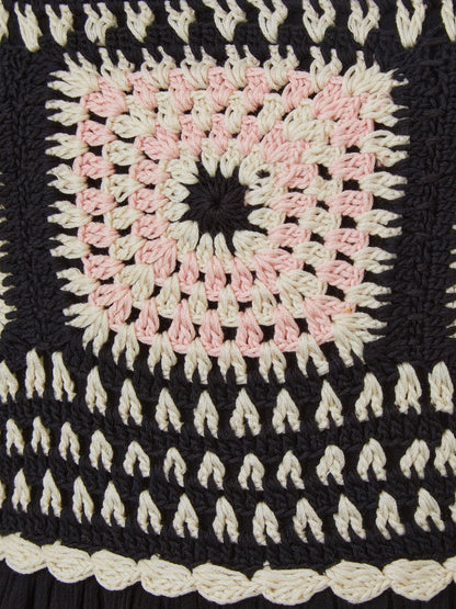 Monsoon Black Crochet Sleeveless Dress image 2
