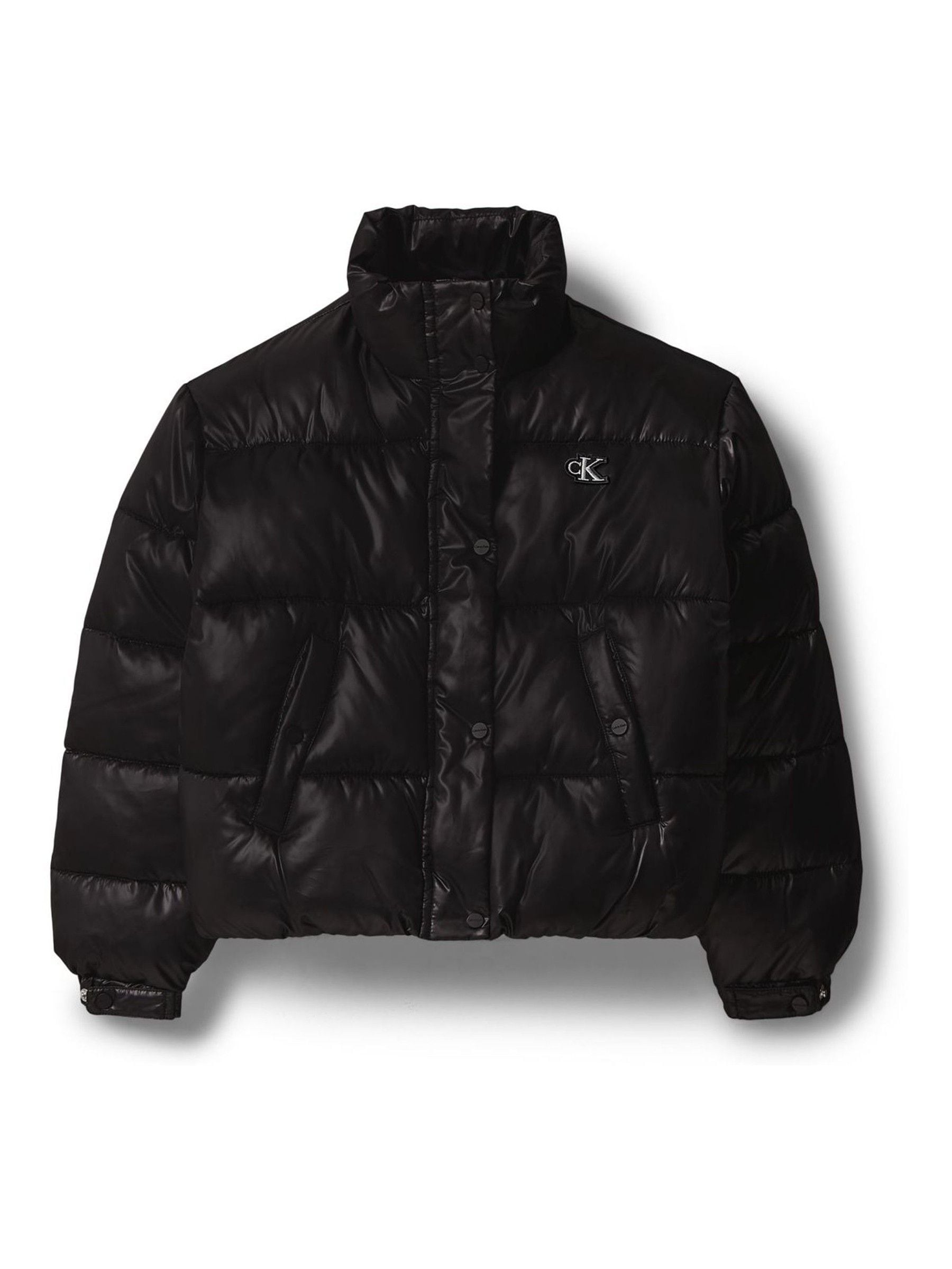 Dsiney Kidz - Calvin Klein Jeans Black Shiny Puffer Jacket image 5