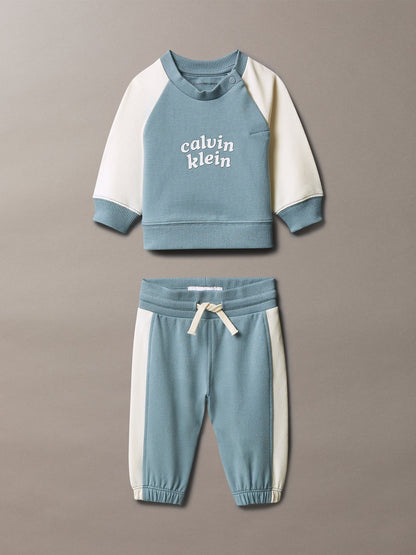 Dsiney Kidz - Calvin Klein Jeans Blue Newborn Sweatshirt and Joggers Set image 1