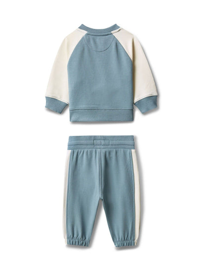 Dsiney Kidz - Calvin Klein Jeans Blue Newborn Sweatshirt and Joggers Set image 2