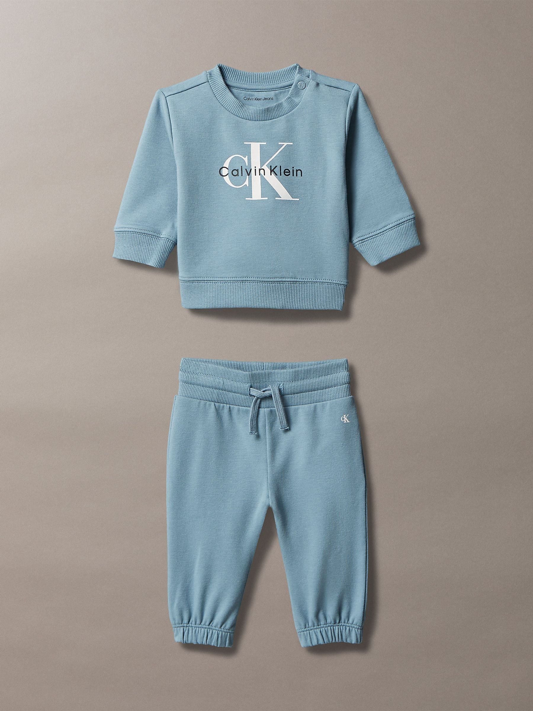 Dsiney Kidz - Calvin Klein Jeans Blue Newborn Sweatshirt and Joggers Set image 1