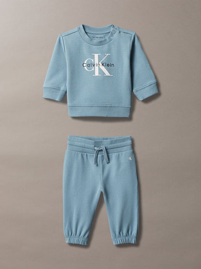 Dsiney Kidz - Calvin Klein Jeans Blue Newborn Sweatshirt and Joggers Set image 1